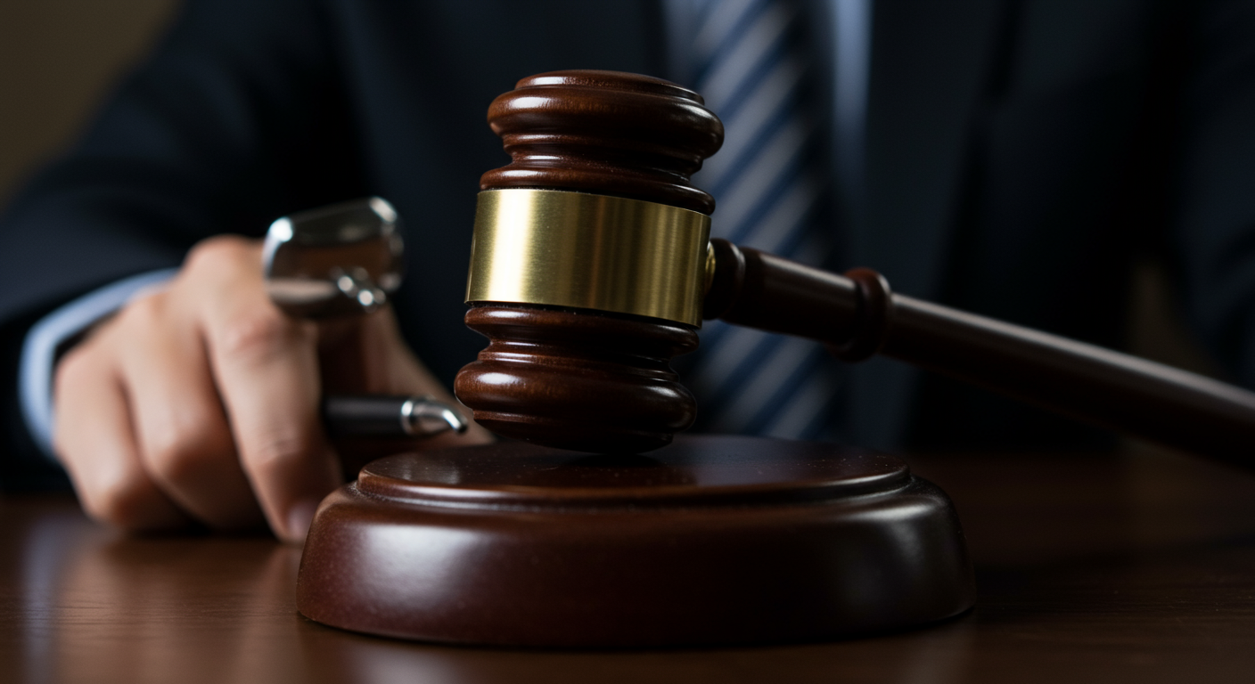 Close-up detail illustrating automation in legal practice management