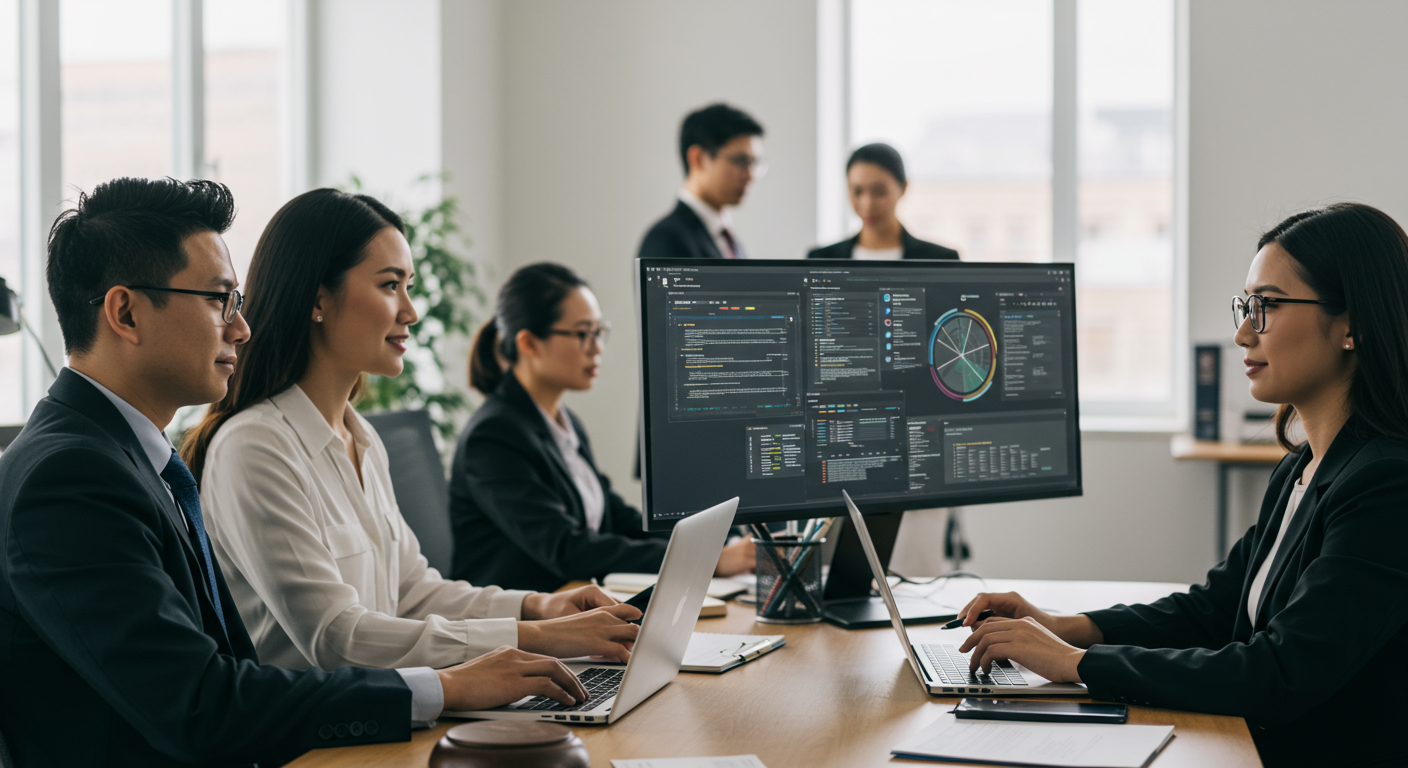 automation in legal practice management shown in a real-world setting