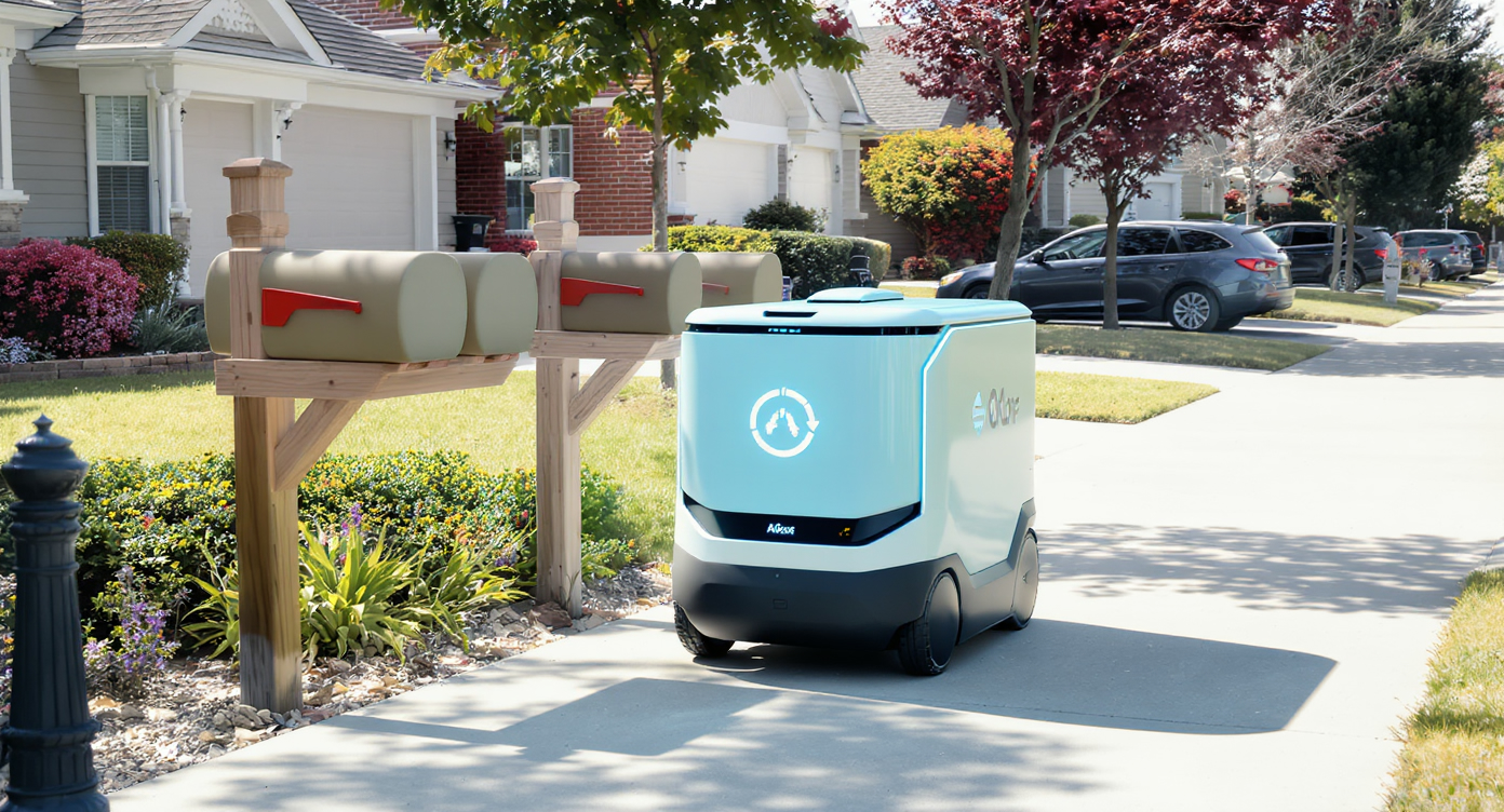 e-commerce delivery automation shown in a real-world setting