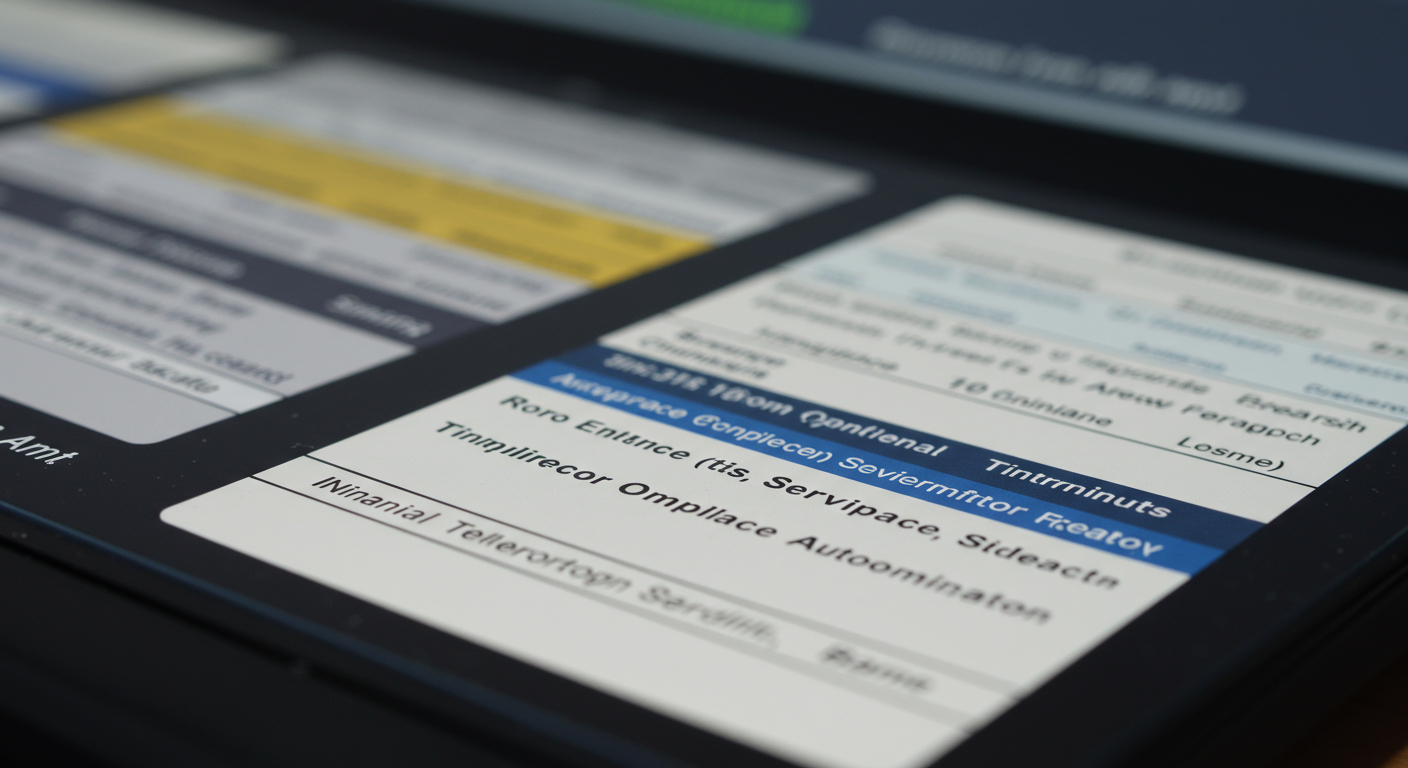 Close-up detail illustrating financial services compliance automation pompano beach