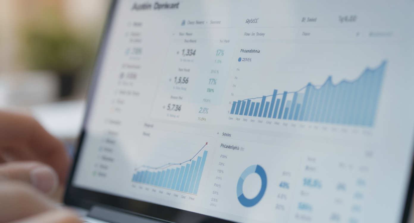 Close-up detail illustrating it services seo austin philadelphia