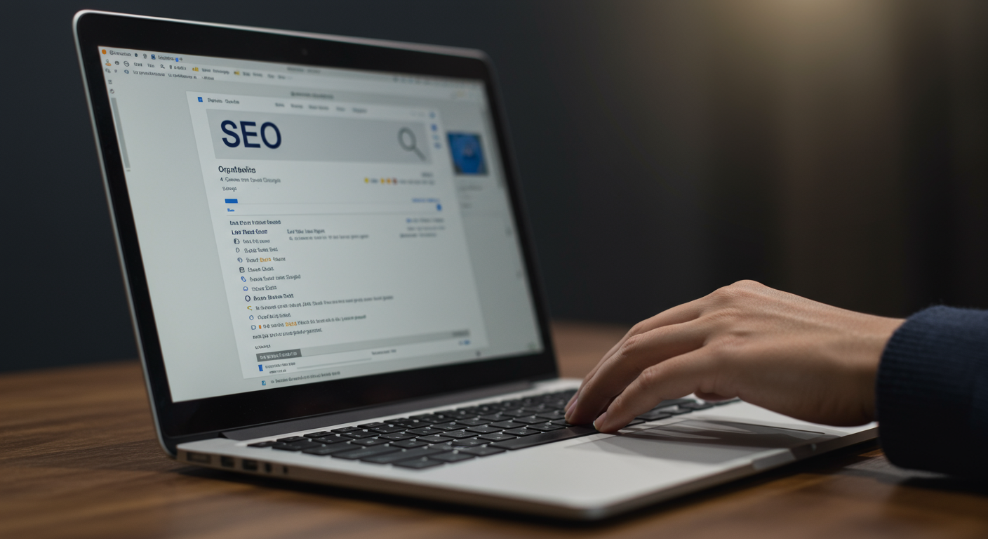 Close-up detail illustrating seo digital marketing