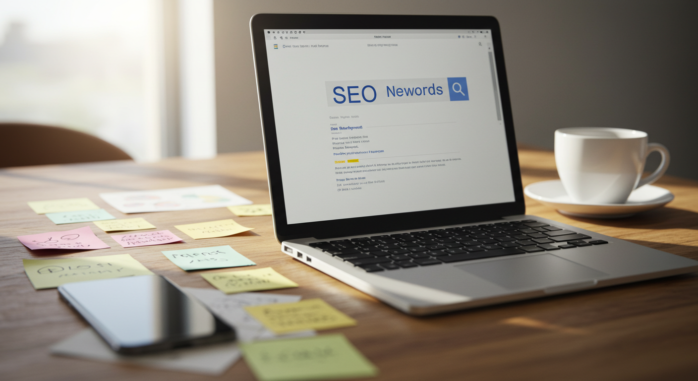 Close-up detail illustrating seo marketing