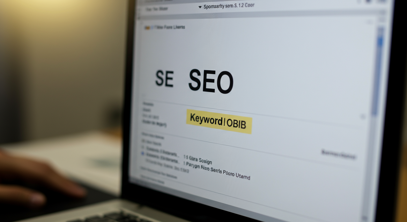 Close-up detail illustrating seo what is it