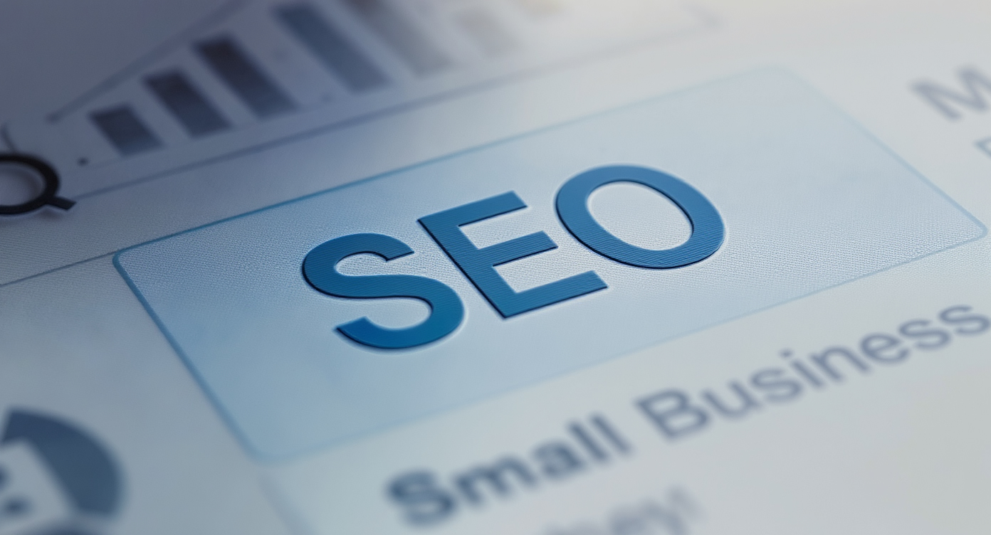 Close-up detail illustrating small business seo service