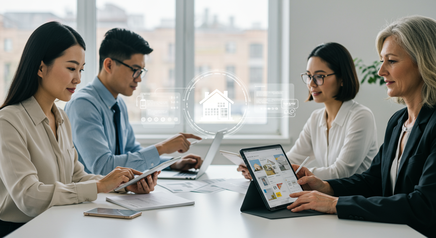 real estate workflow automation - illustration